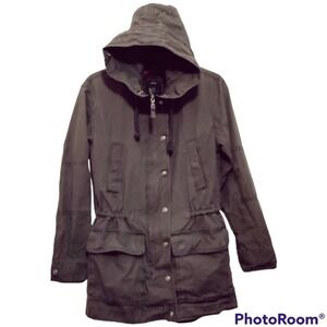 Gap winter coat women's size small military green removable inside vest lining